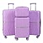 Stylish 4PCS Expandable ABS Luggage Set Elegant Appearance TSA Lock Silent Wheel Suitcase