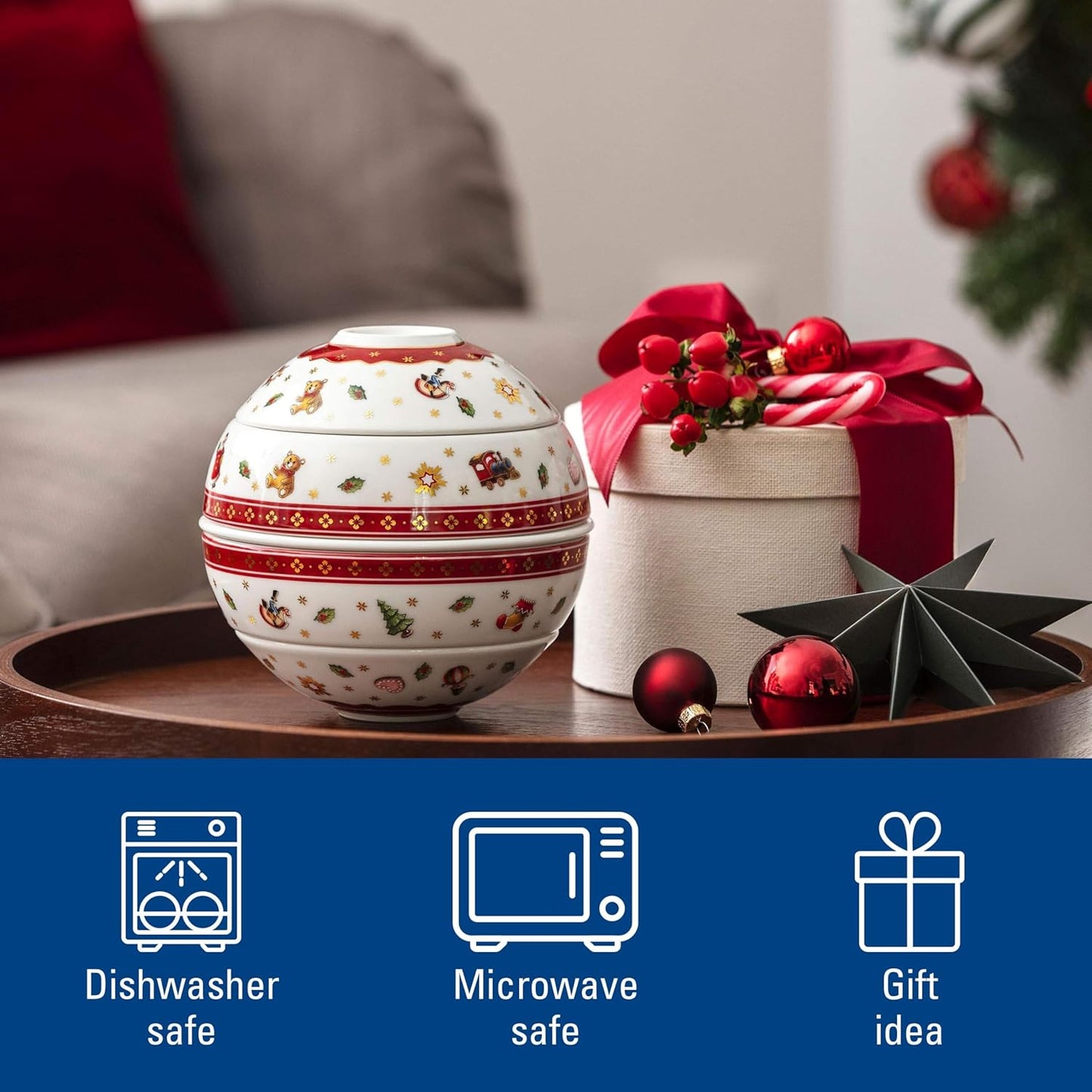 Decorative SphereDinnerware Set For 2 -Premium PorcelainTableware