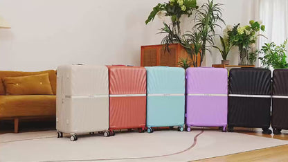 Stylish 4PCS Expandable ABS Luggage Set Elegant Appearance TSA Lock Silent Wheel Suitcase